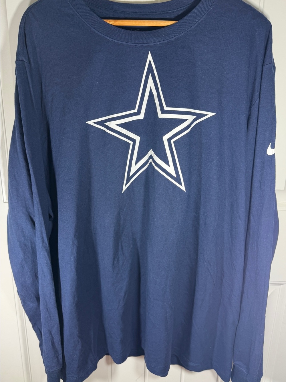 Nike Dallas Cowboys Long Sleeve T Shirt Navy Blue Men’s 3XL NFL Logo Tee